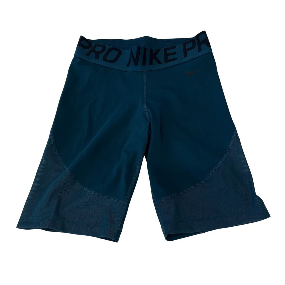 M3-6 NIKE PRO Women's Dri-Fit Athletic Biker Shorts Teal Small